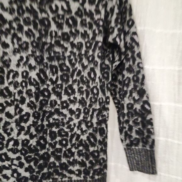 La Vie Rebecca Taylor Animal Print Cardigan - Picture 8 of 13